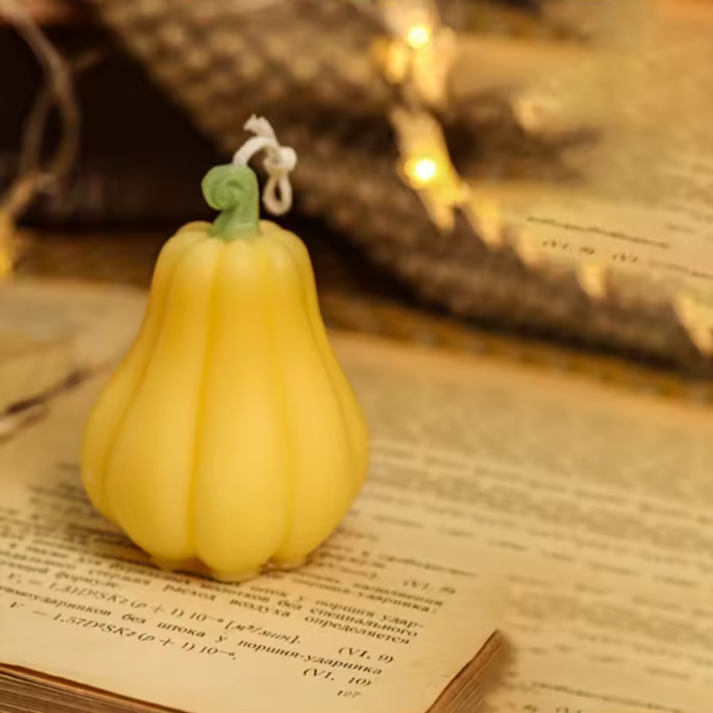 Pumpkin Shaped Candle