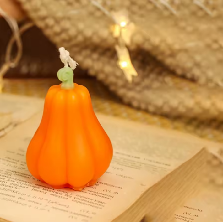 Pumpkin Shaped Candle