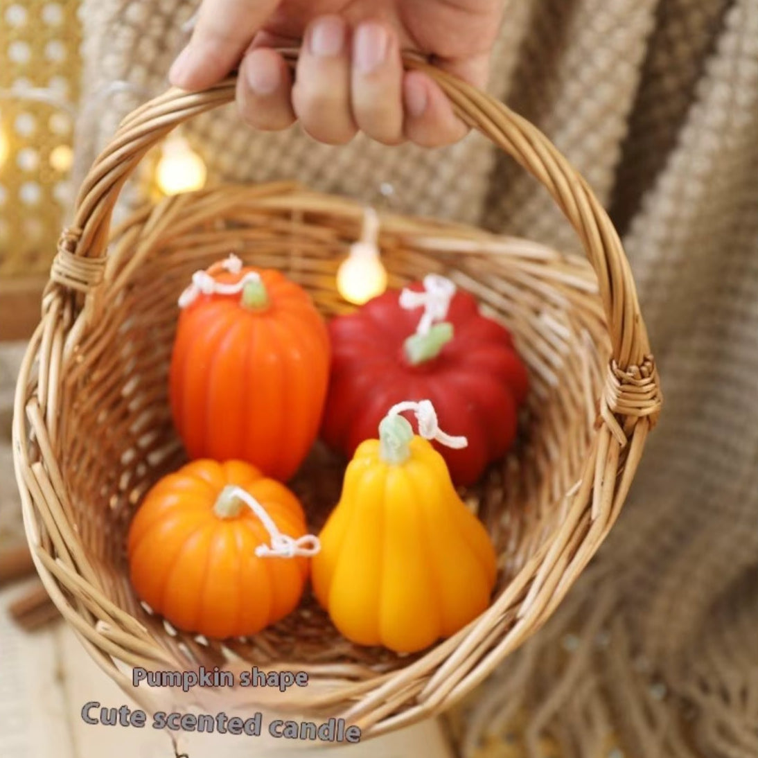 Pumpkin Shaped Candle