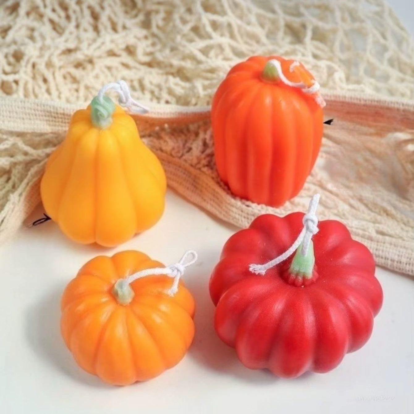 Pumpkin Shaped Candle