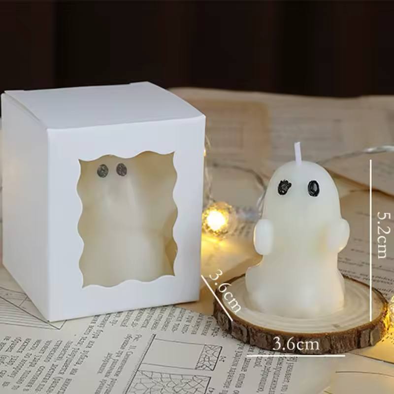 White Ghost-Shaped Candles