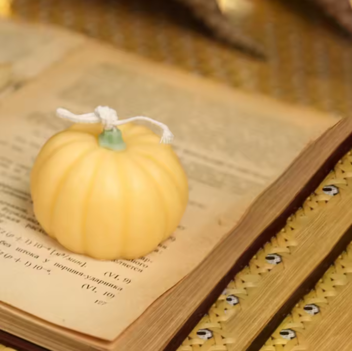 Pumpkin Shaped Candle