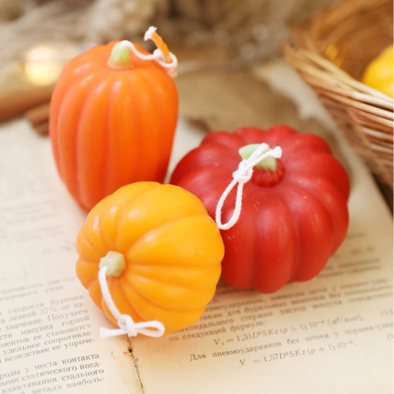 Pumpkin Shaped Candle