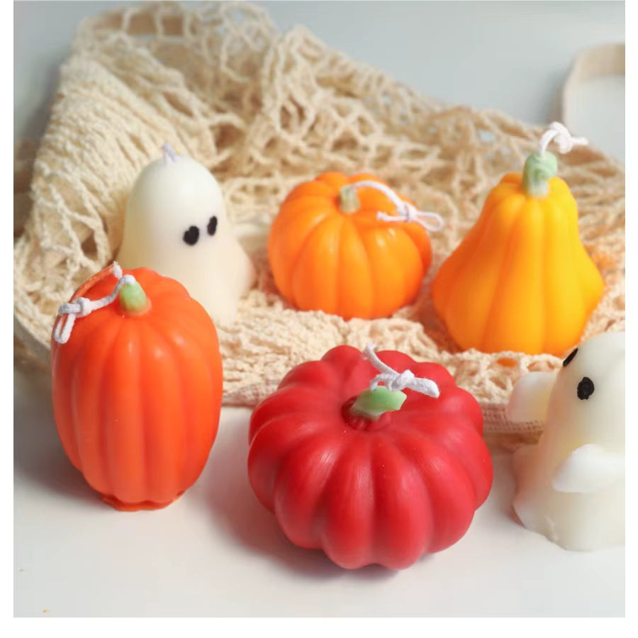 Pumpkin Shaped Candle