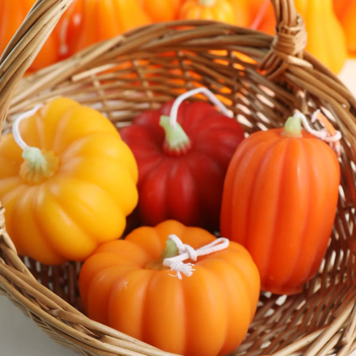 Pumpkin Shaped Candle