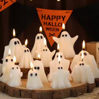 White Ghost-Shaped Candles