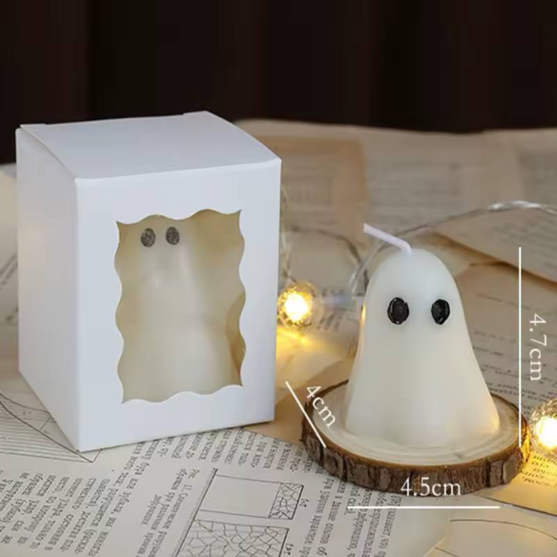 White Ghost-Shaped Candles