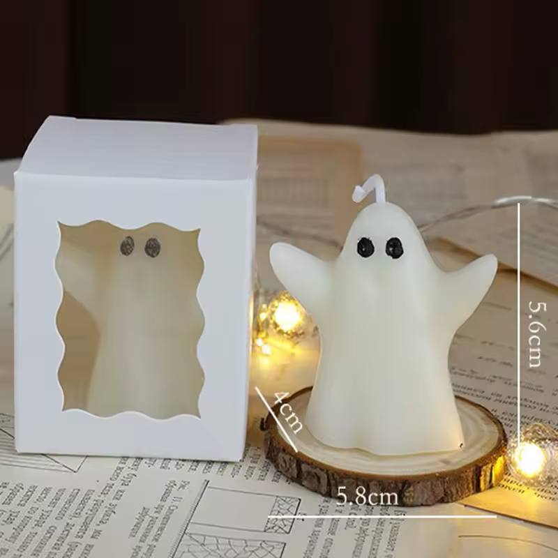 White Ghost-Shaped Candles