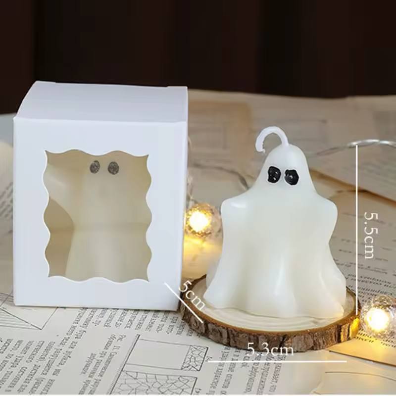 White Ghost-Shaped Candles